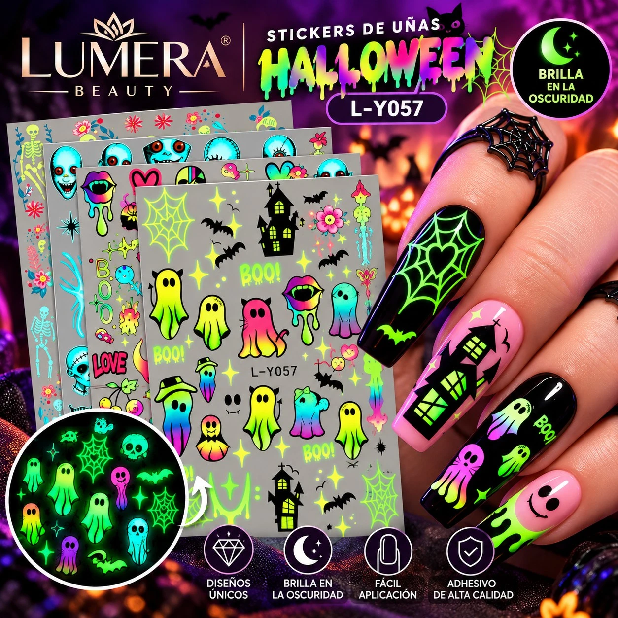 lumera sticker para uñas l-y057