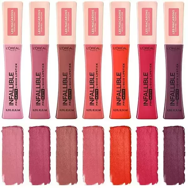 Labial líquido infallible Pro-Matte de L'Oreal Paris Cosmetics, les' macarons