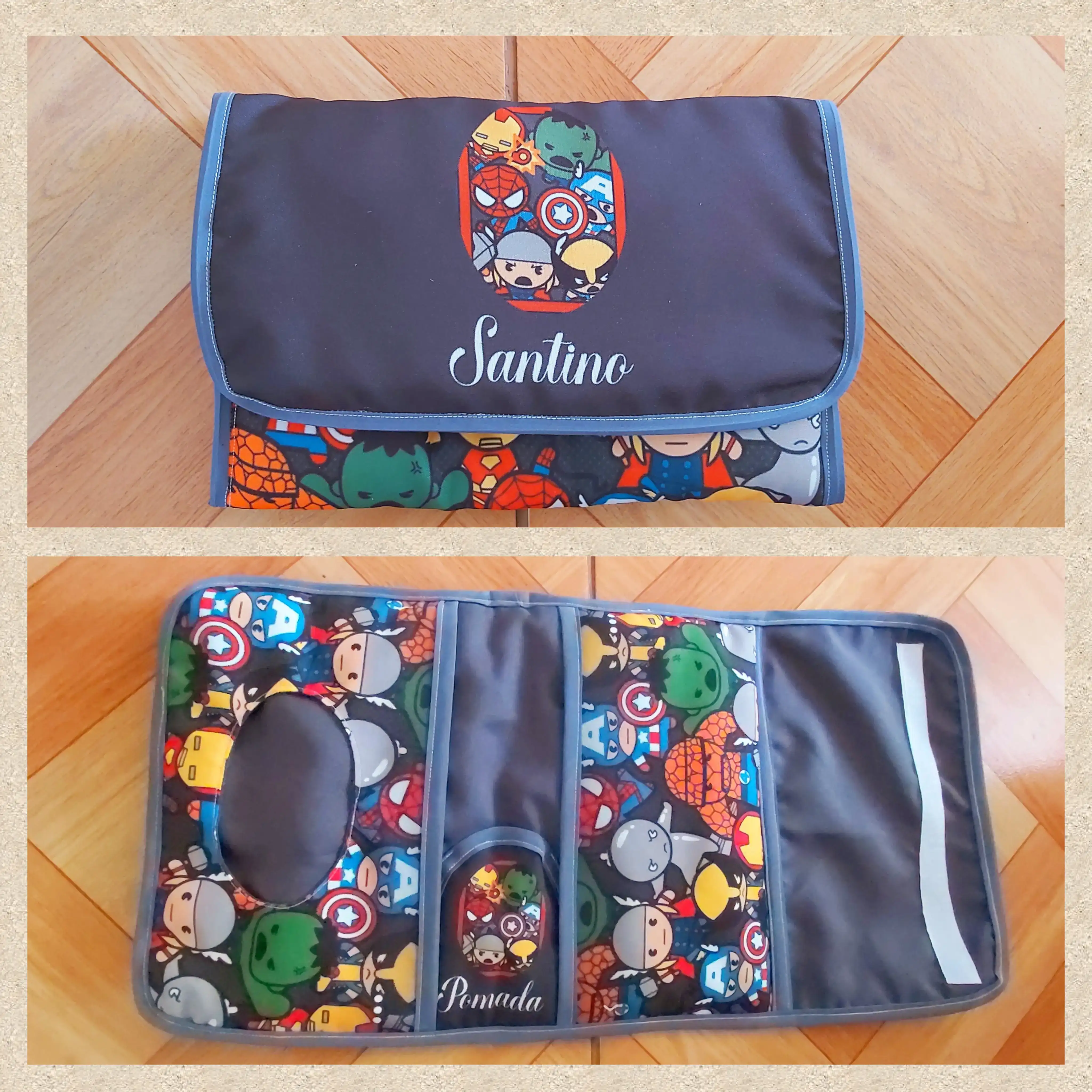 Estuche porta Toallas humedas, Pañal y Pomada 