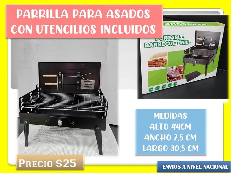 Parrilla  metálica para el sábado