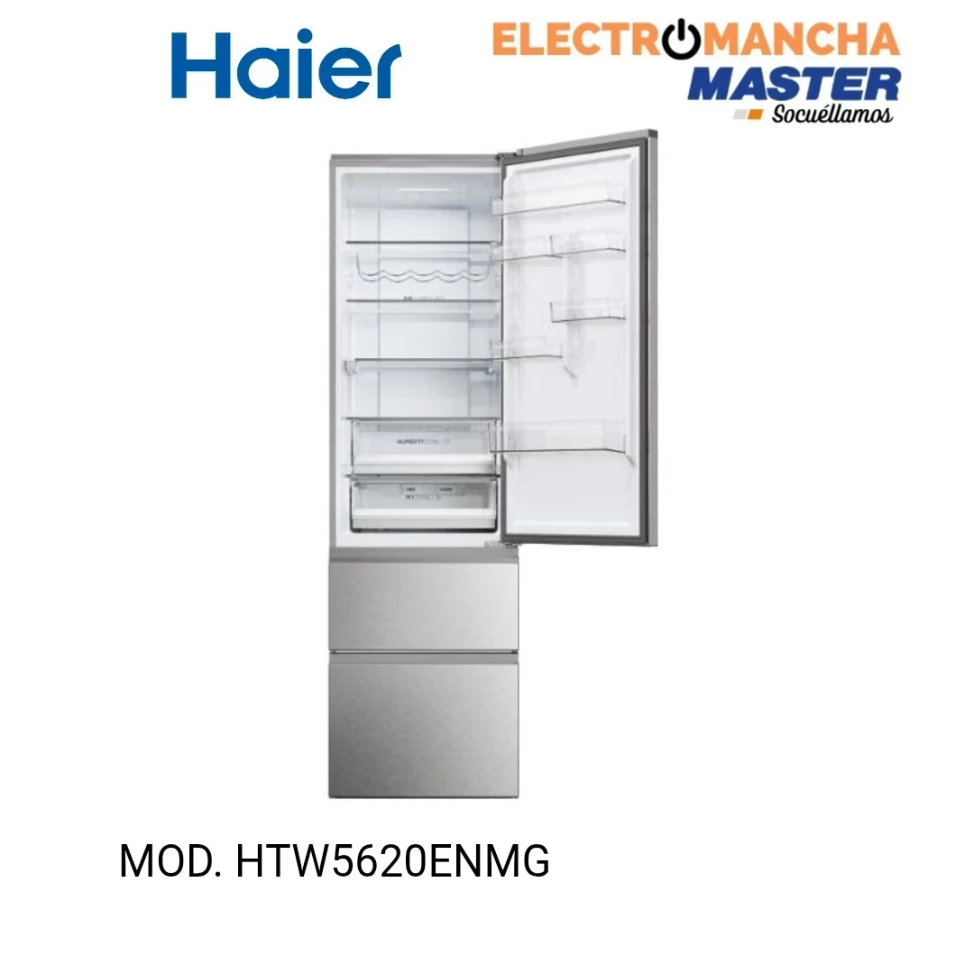 FRIGO COMBI HAIER HTW5620ENMG 2,05*60 INOX NF E 2