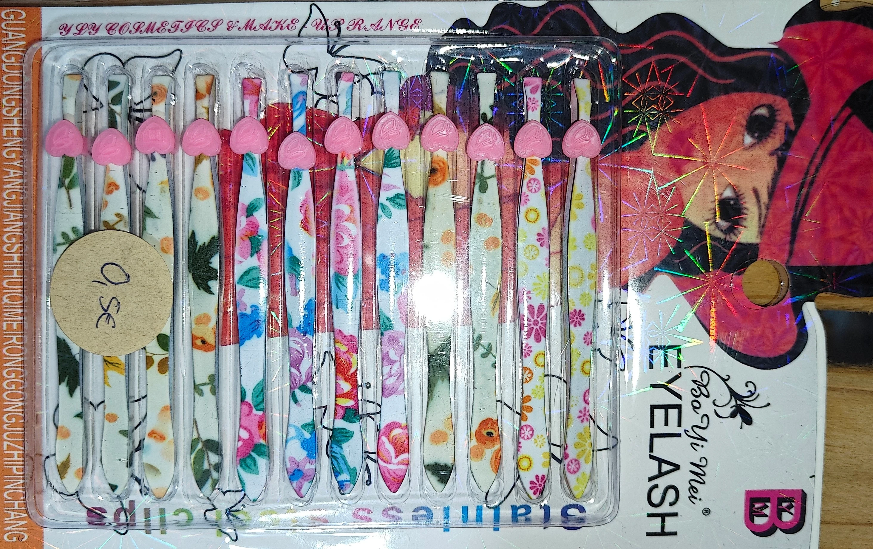 Pinzas de cejas estampadas 