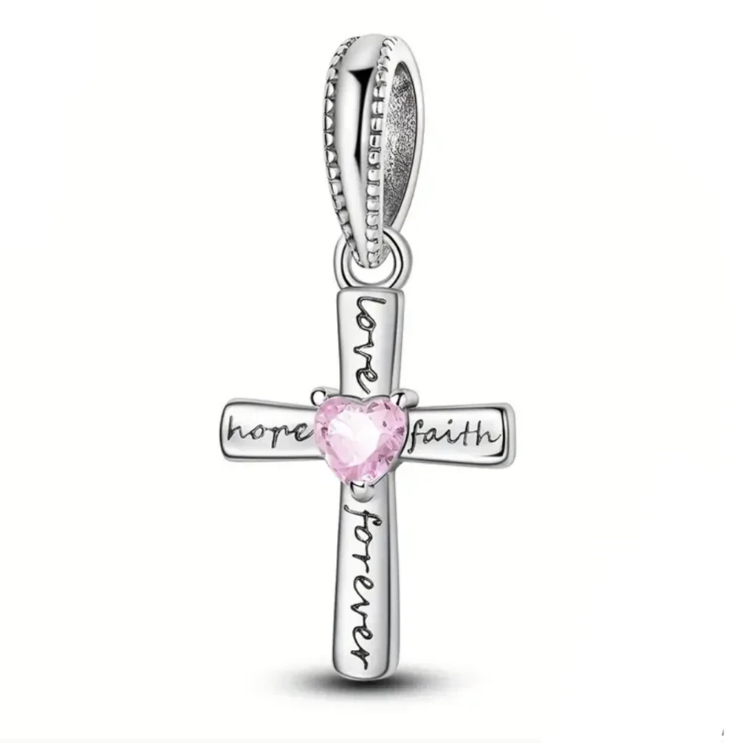 COLGANTE DE CRUZ PLATA  2