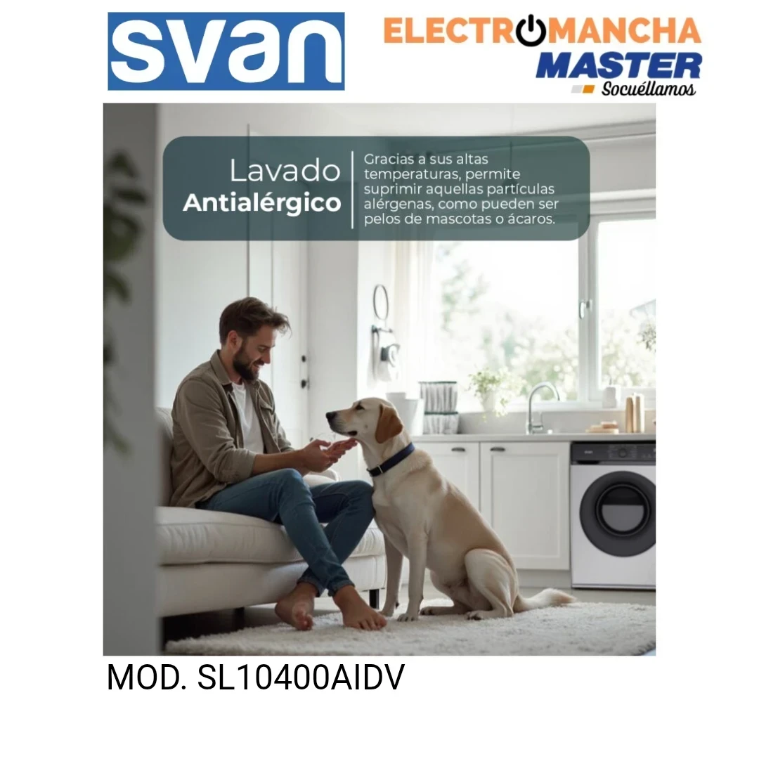 LAVADORA SVAN SL10400AIDV 10 KG. 1400 RPM. A 5