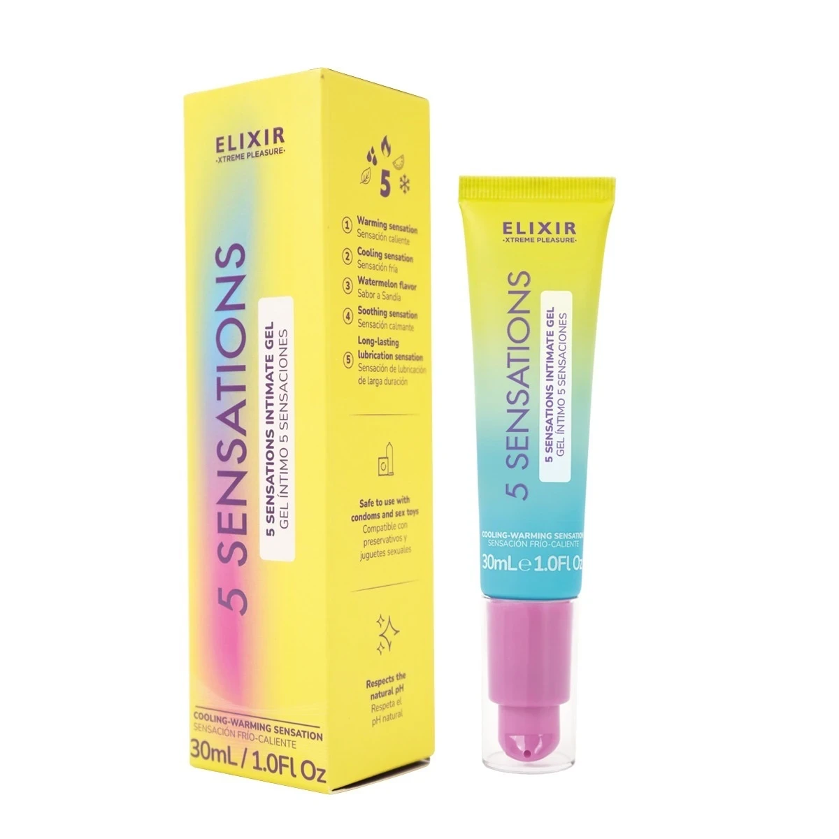 Lubricante 5 sensaciones Elixir