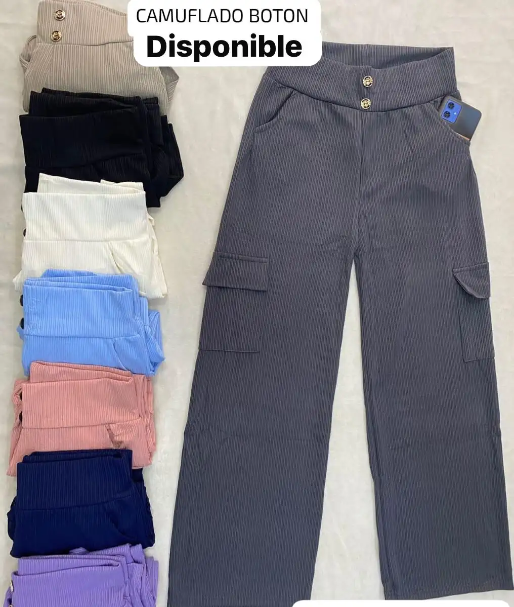 🆕😍Palazzo camuflado tipo cargo ✨⭐ 🥰
