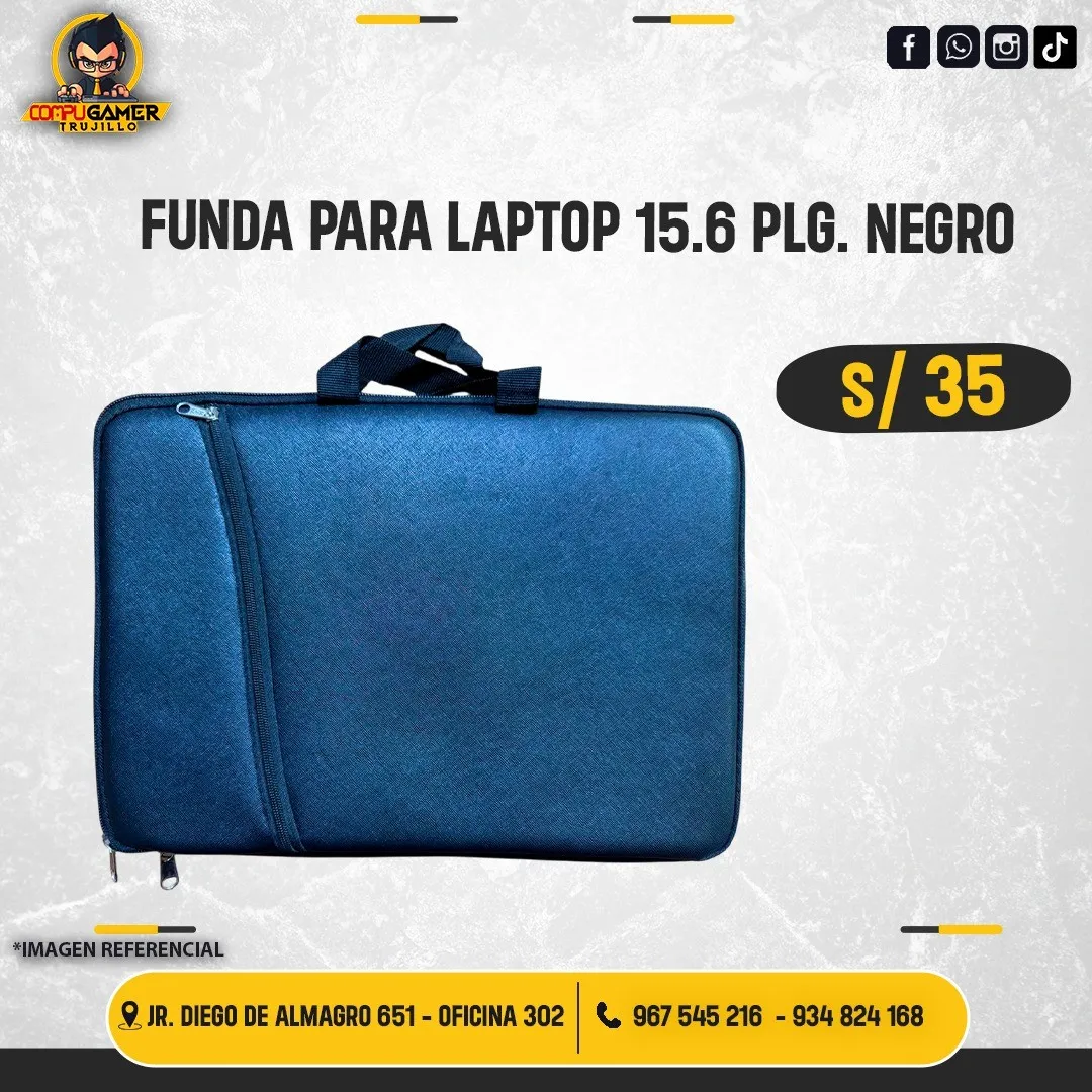 FUNDA PARA LAPTOP NEGRO