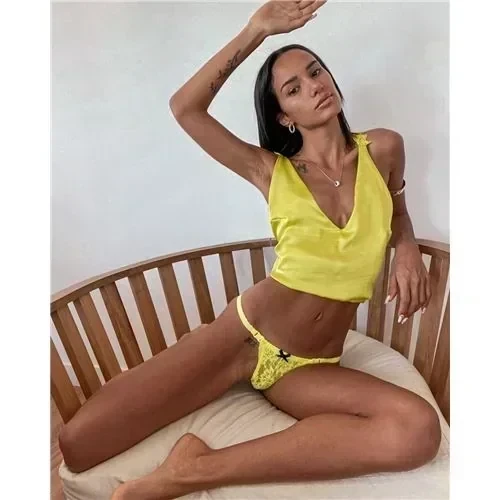 Broches Less - Amarillo Fluo 2