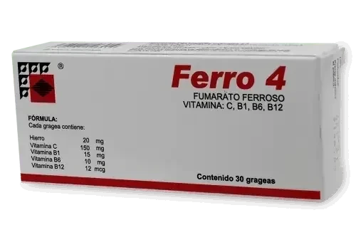 Ferro 4 (furamato ferroso hierro complejo B)