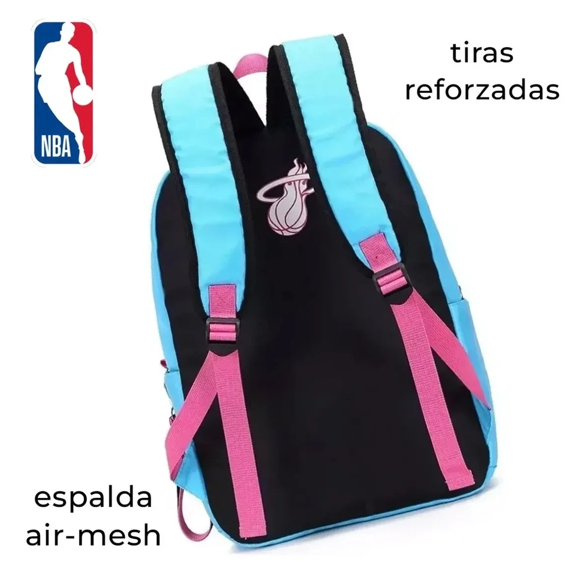 MOCHILA NBA MIAMI TURQUEZA 2