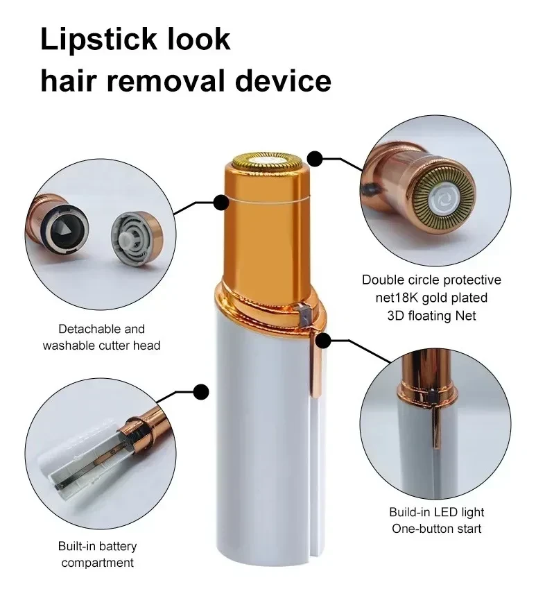Depiladora Facial Removedor De Vello Sindolor Recargable Usb 4