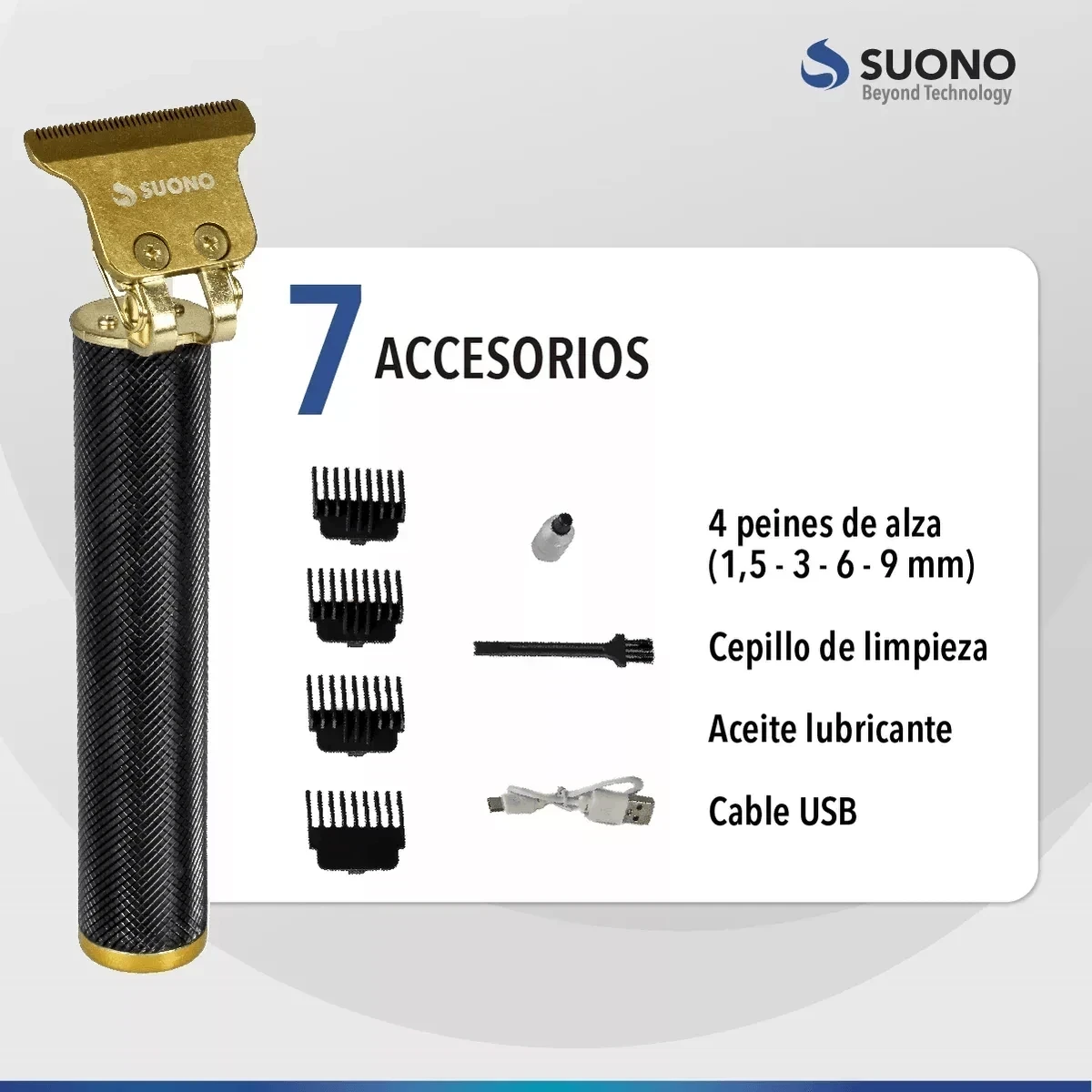 Patillera Suono trimmer profesional Vintage T9 3