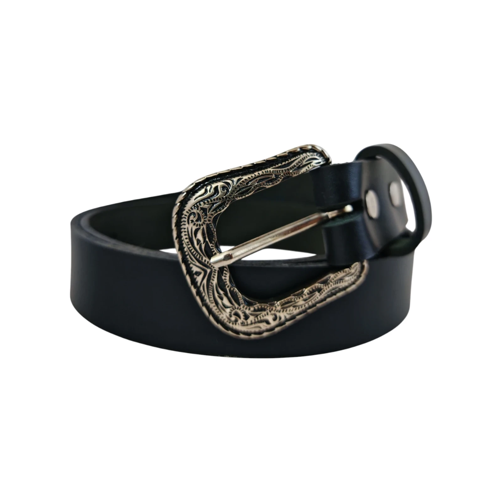 Cinturon hebilla floral 3 cm de ancho 