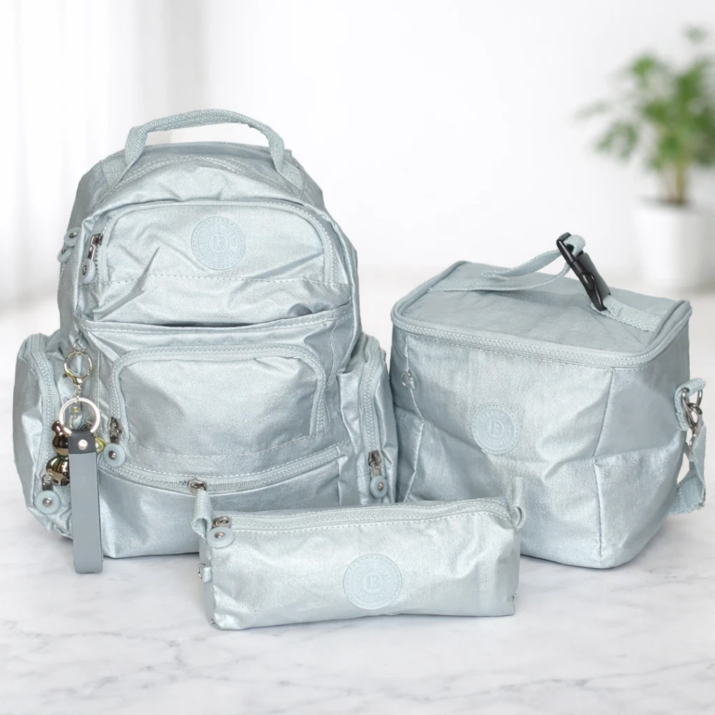 Kit Morral + Cartuchera + Lonchera Térmica +Llavero