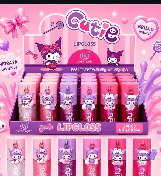 LIP GLOSS KUROMI CON PIN
