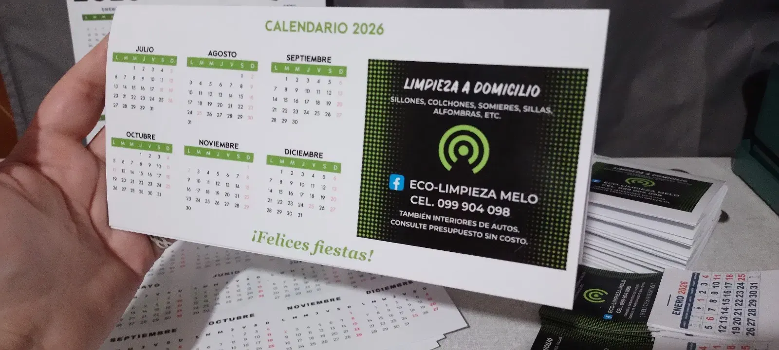 Calendario de escritorio grande pack por 100 unidades 