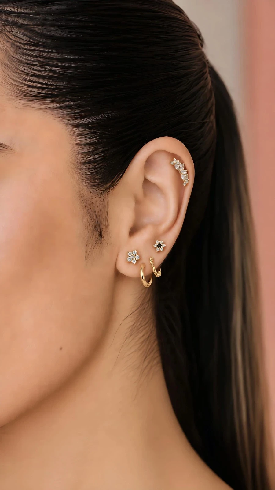 Set Aretes Flora  2