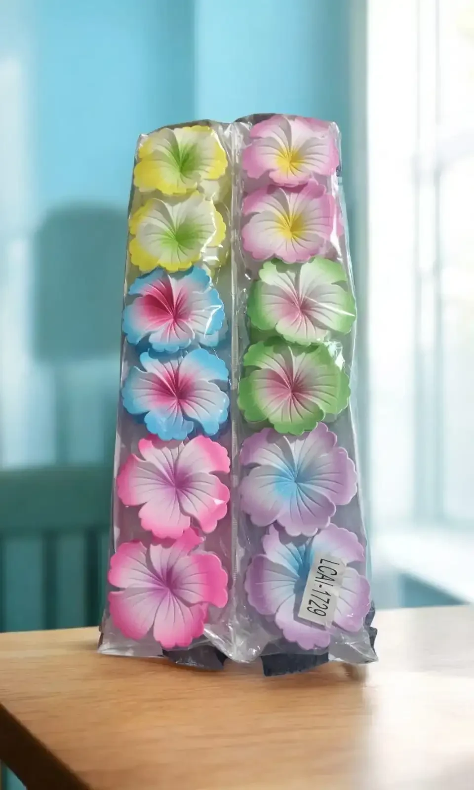 GANCHOS DE FLOR TROPICAL 