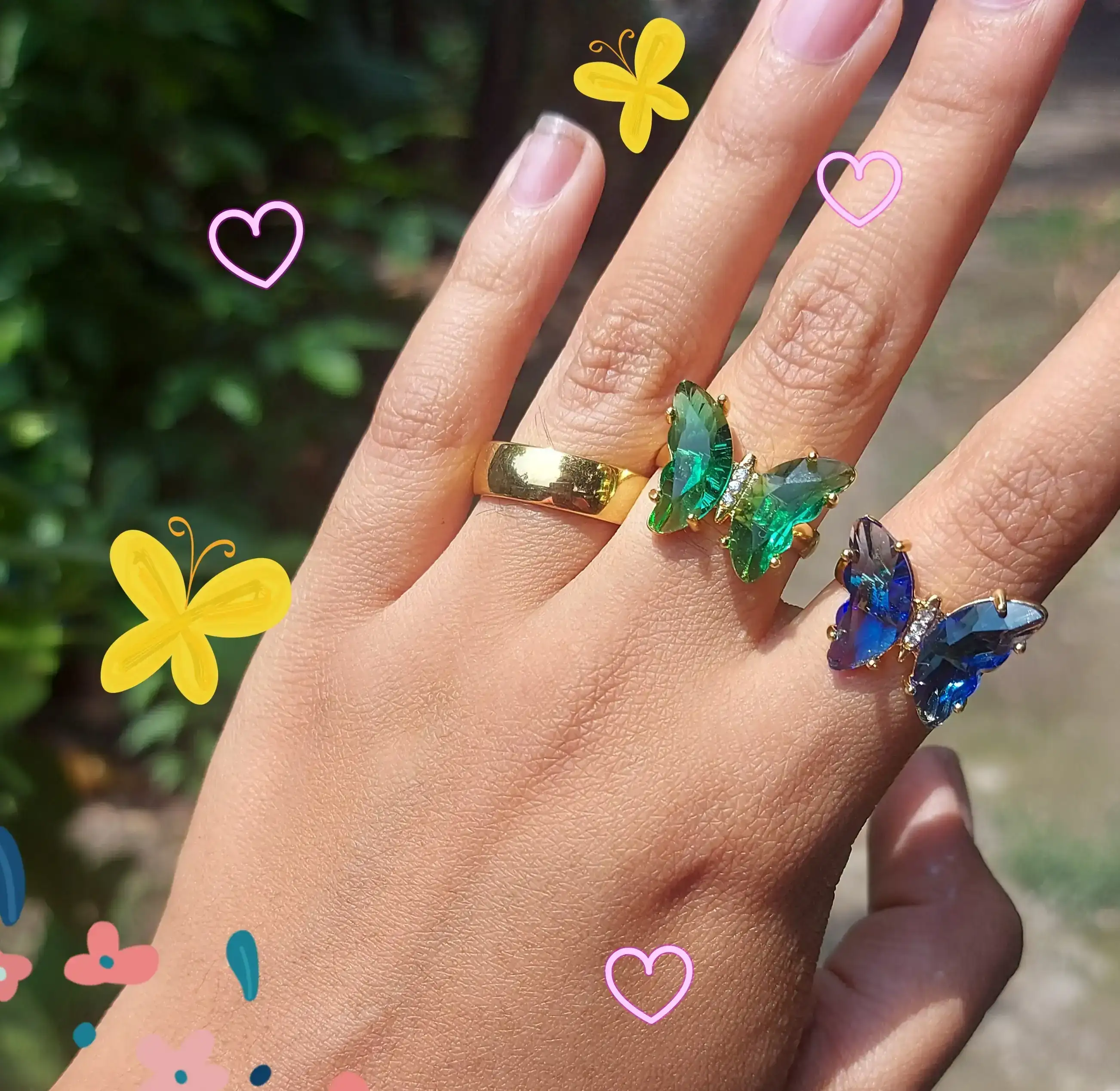 Anillos de mariposa para compartir  3