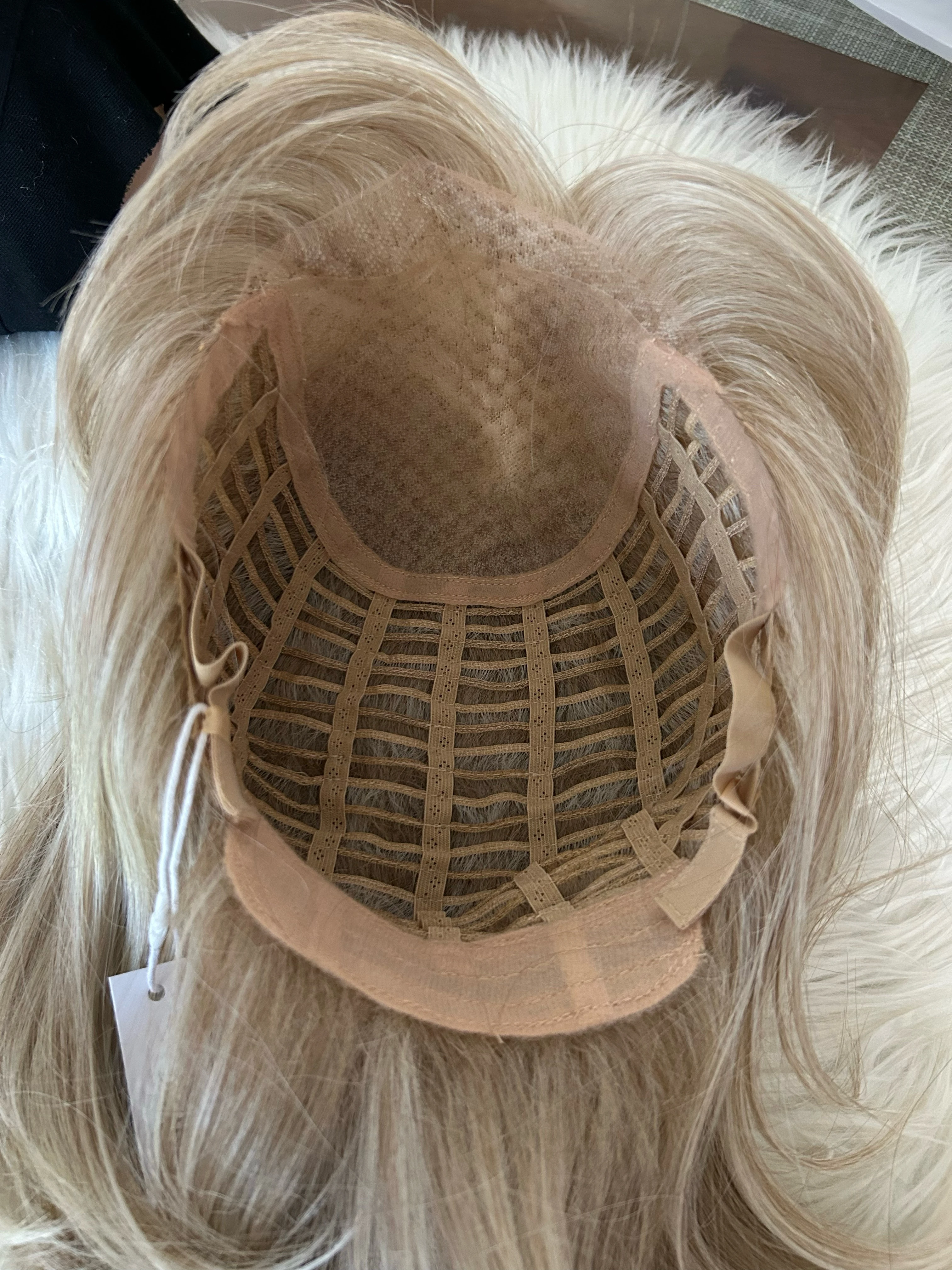 Peluca rubia platino con frontal , 14 pulgadas 4