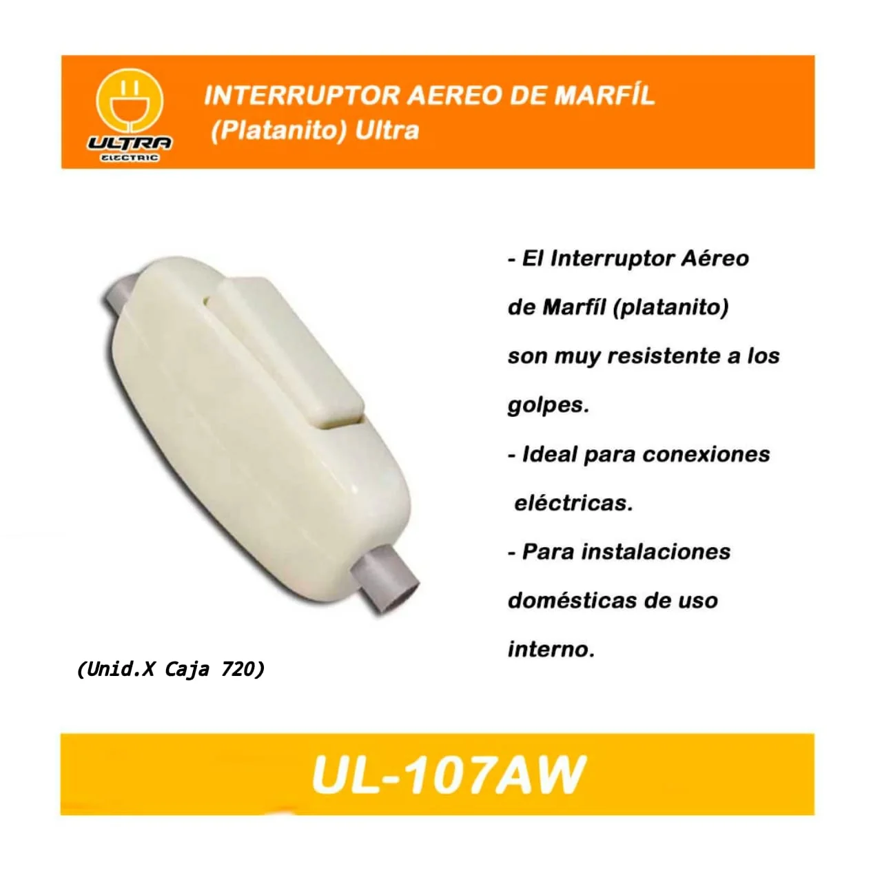 INTERRUPTOR AEREO MARFIL (platanito) ultra 