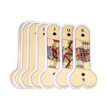 Juego de cartas con forma de pene