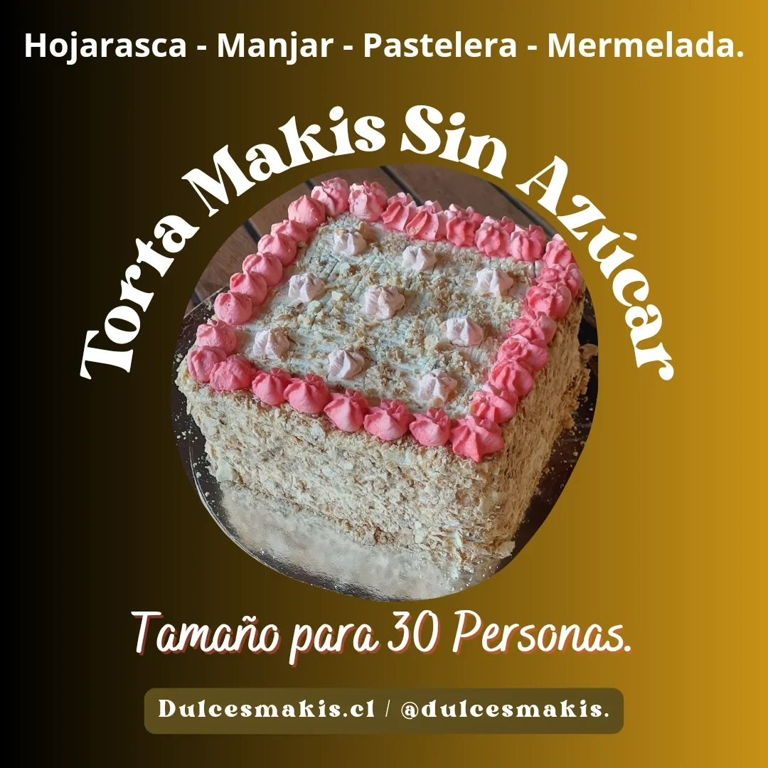 Torta Makis Sin Azúcar /30 Personas.