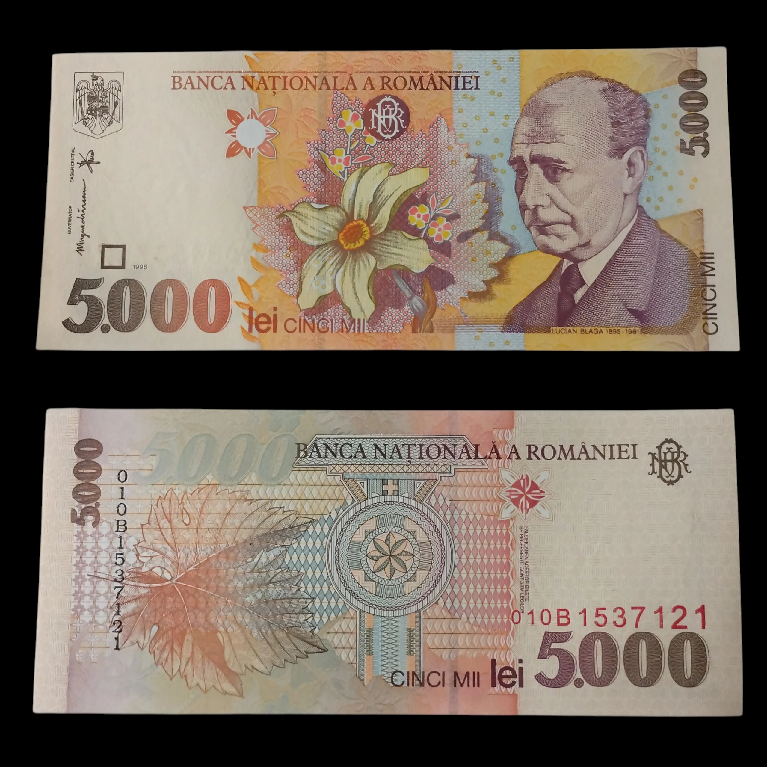 • Rumanía 5000 lei UNC