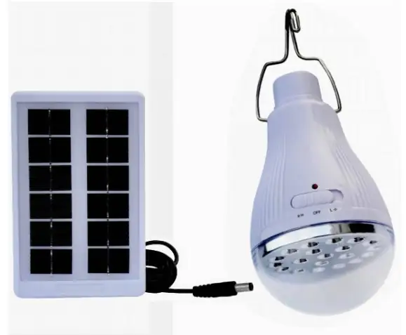 Bombilla Solar Led De Emergencia 