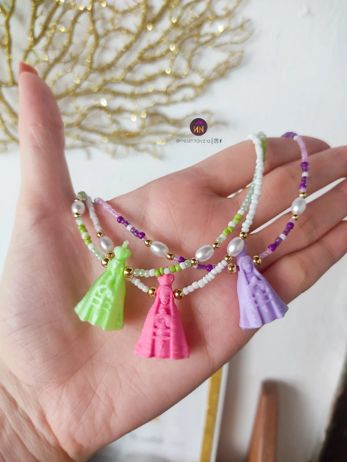 Collar Virgen del Valle colores 🌈 3