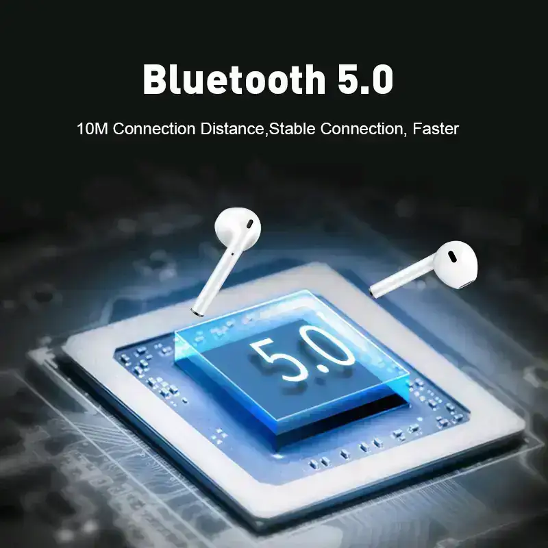 Audífonos Bluetooth inalambricos i12 + funda protectora  4