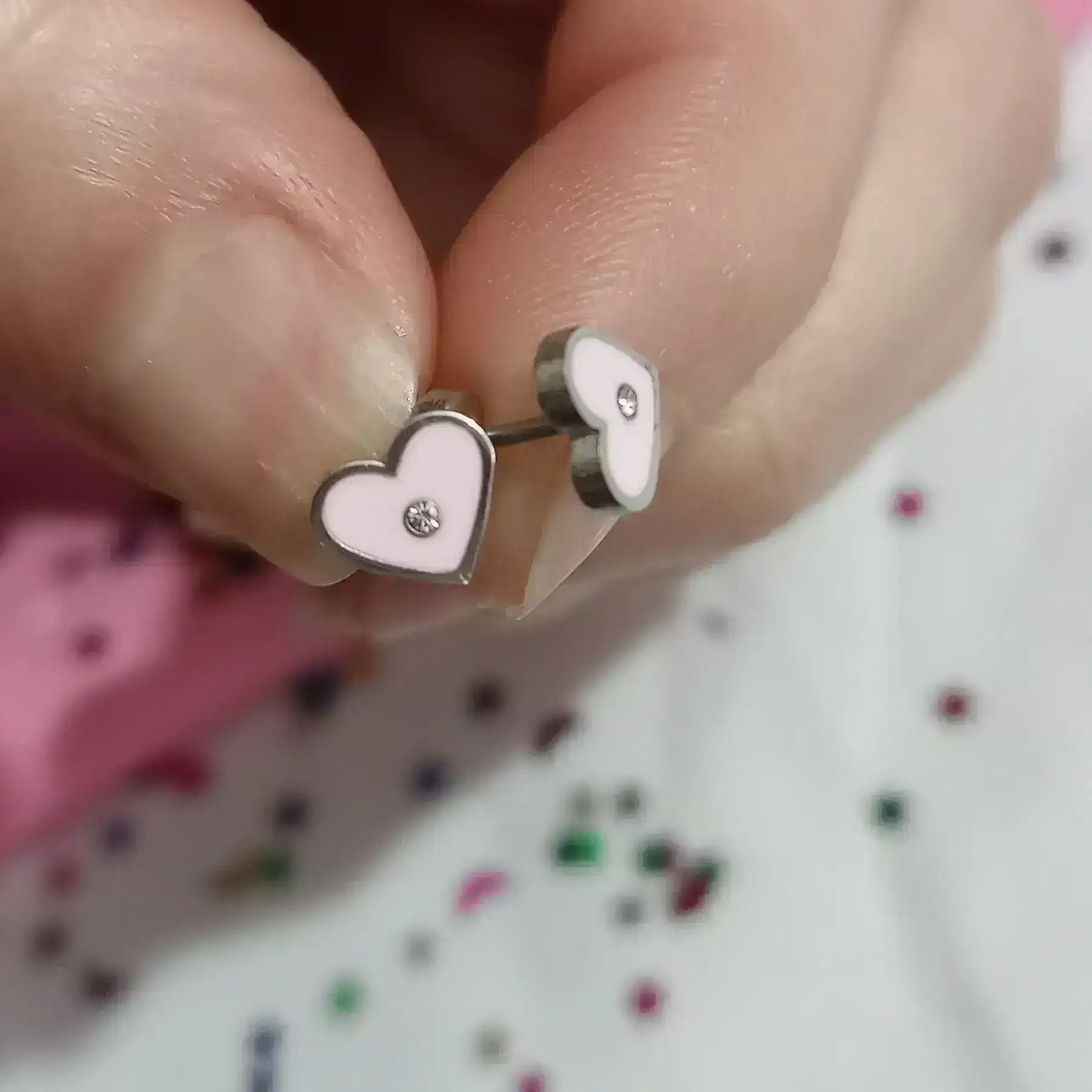 Abridores corazón rosa con strass!!!