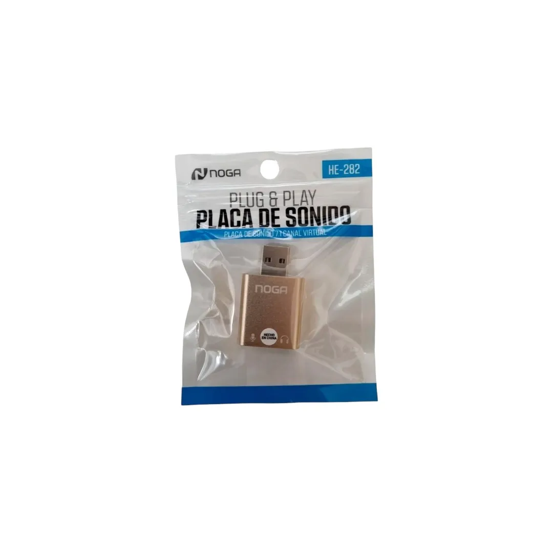 PLACA DE SONIDO USB NOGANET HE-282 7.1