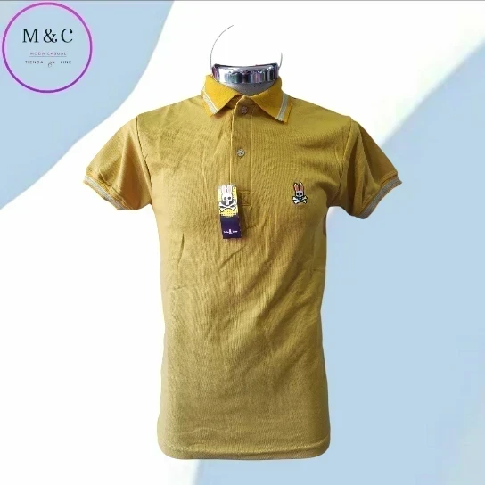 Playera T- M Polo diseño cuello y mangas 2