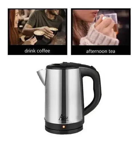 Cafetera Metálica Alizz Con Apagado Automático  2