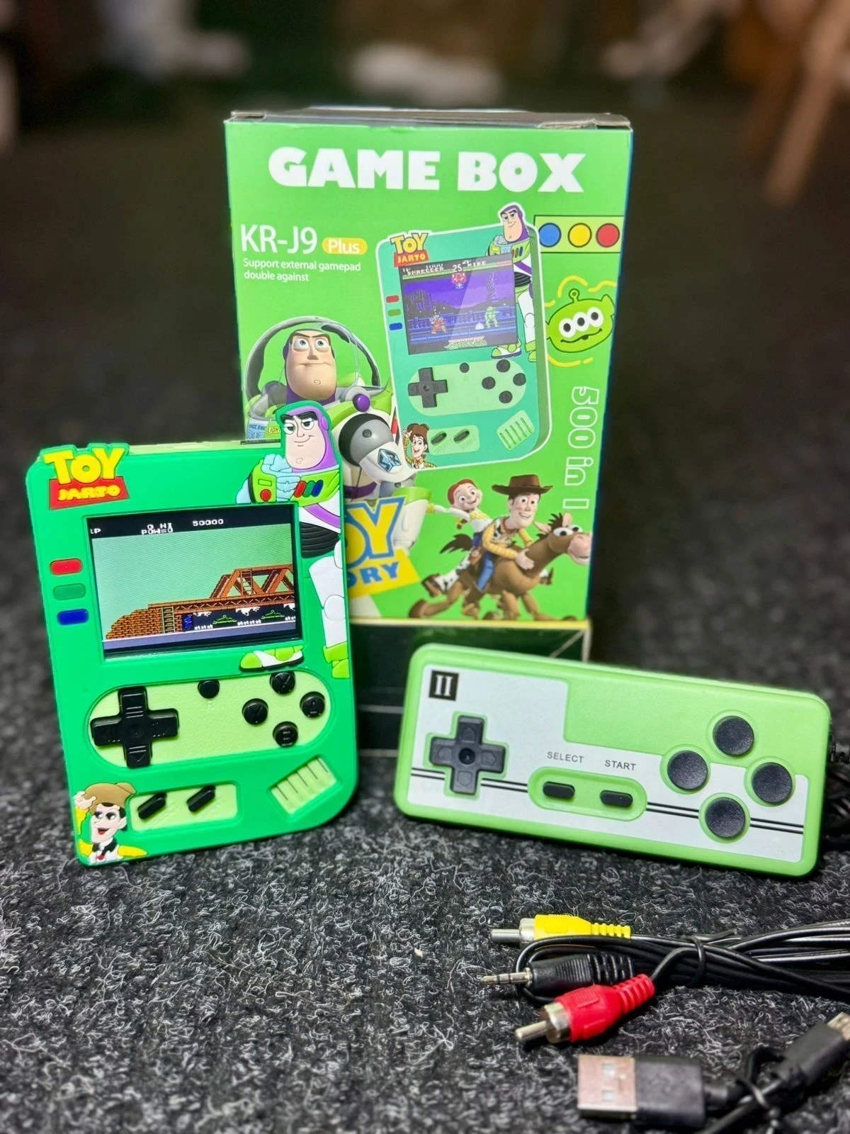 CONSOLA RETRO NINTENDO 500 JUEGOS EN 1 - INCLUYE CONTROL, CARGADOR Y CABLE  7