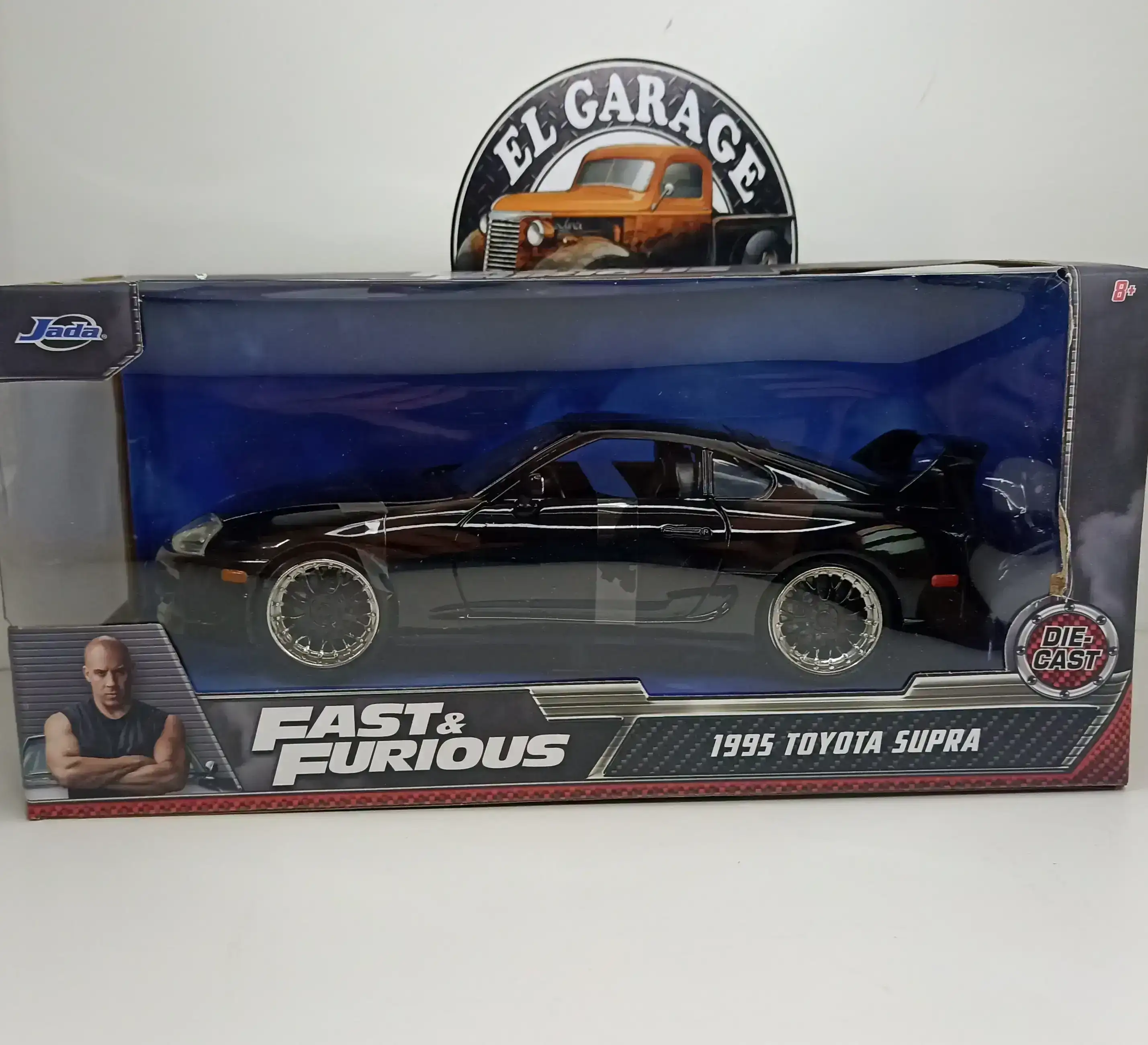 Toyota Supra 1995 negro rápido y furioso