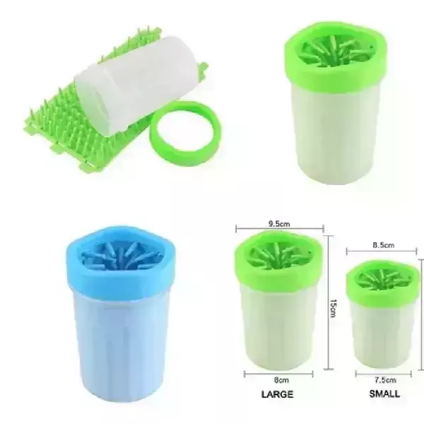 1 vaso limpia patas silicón portable  2