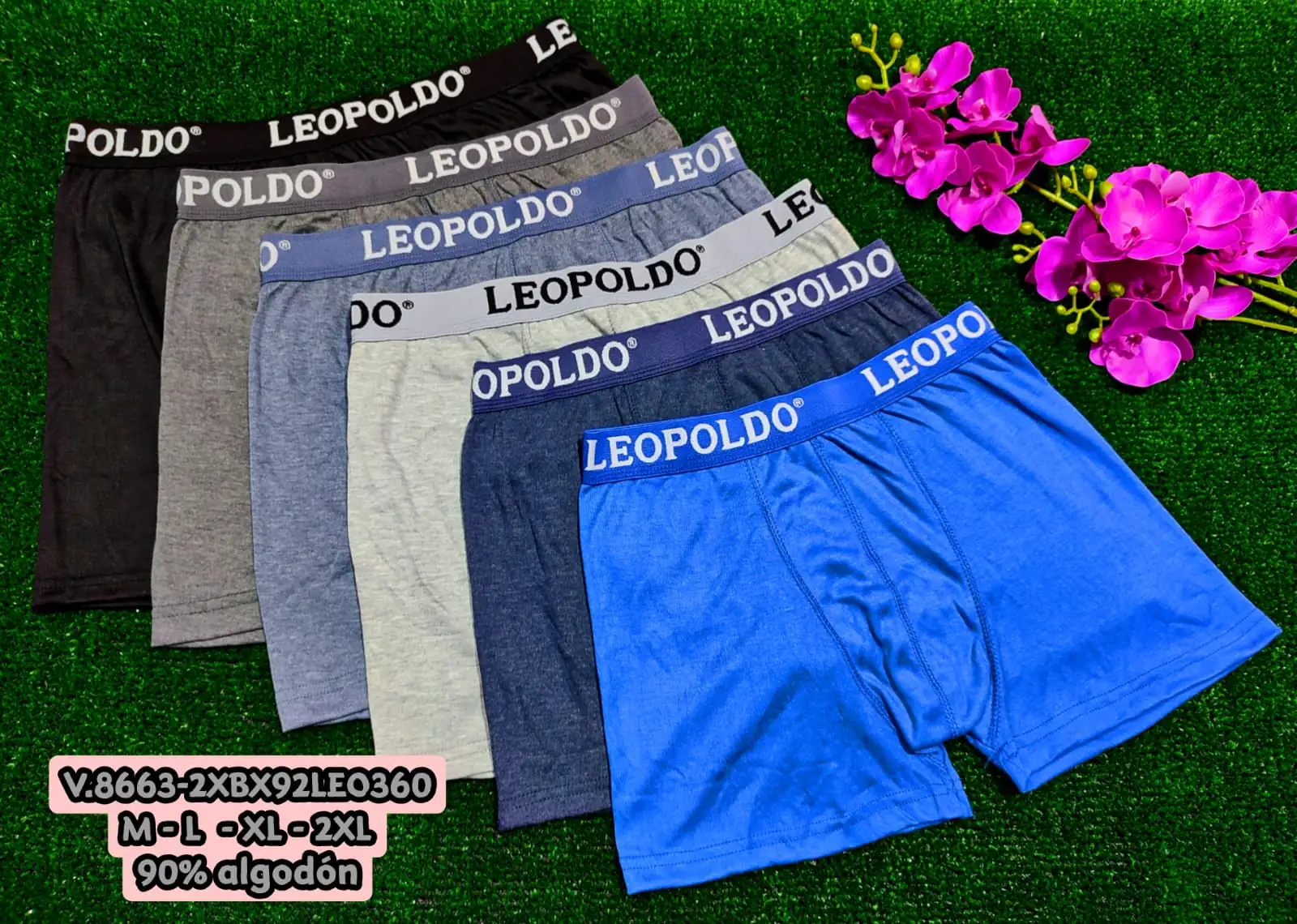 Boxer hombre 90% algodon 