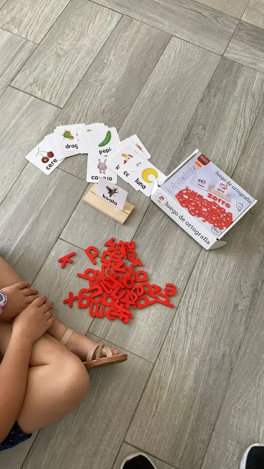 Juego de ortografía y lectura 