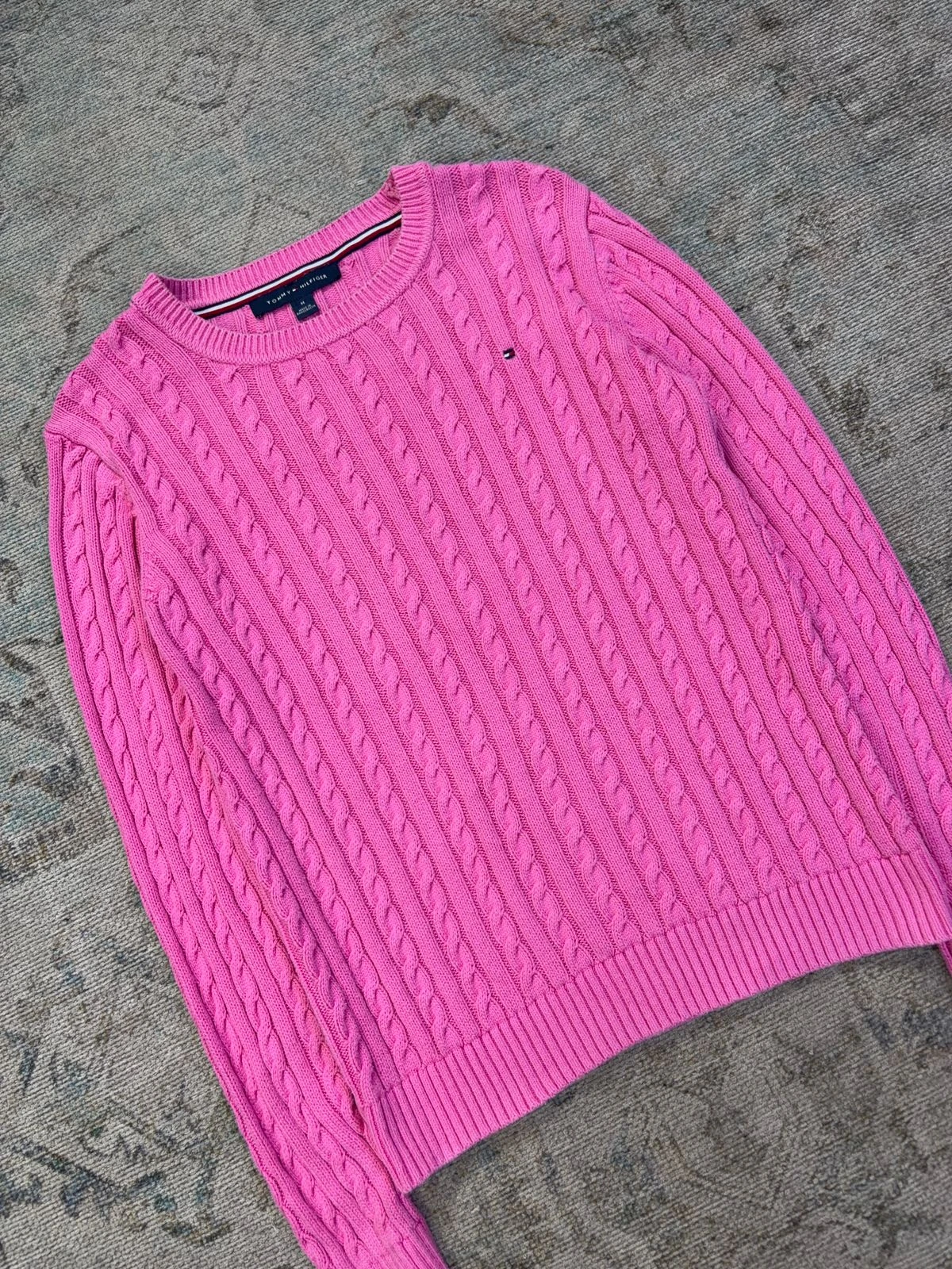 TOMMY HILFIGER CABLE-KNIT CREWNECK SWEATER 4