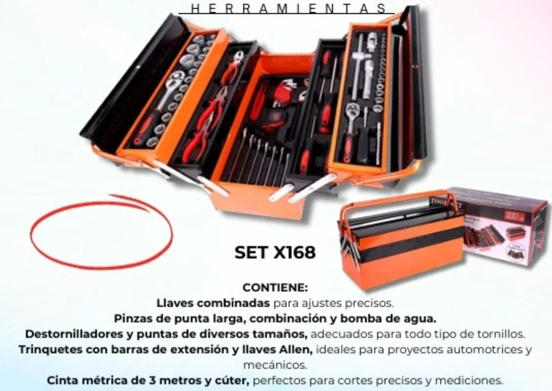 SeT 168 herramientas 