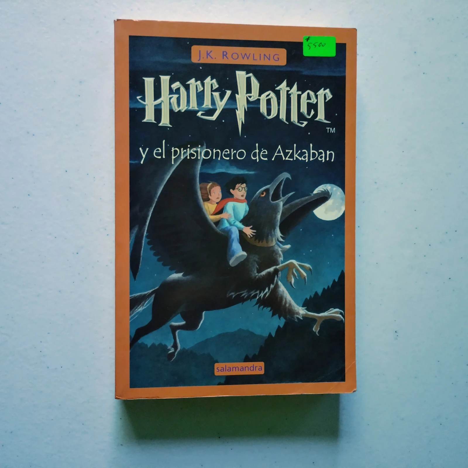 Harry Potter y el prisionero de Azkaban, J.K. Rowling, usado