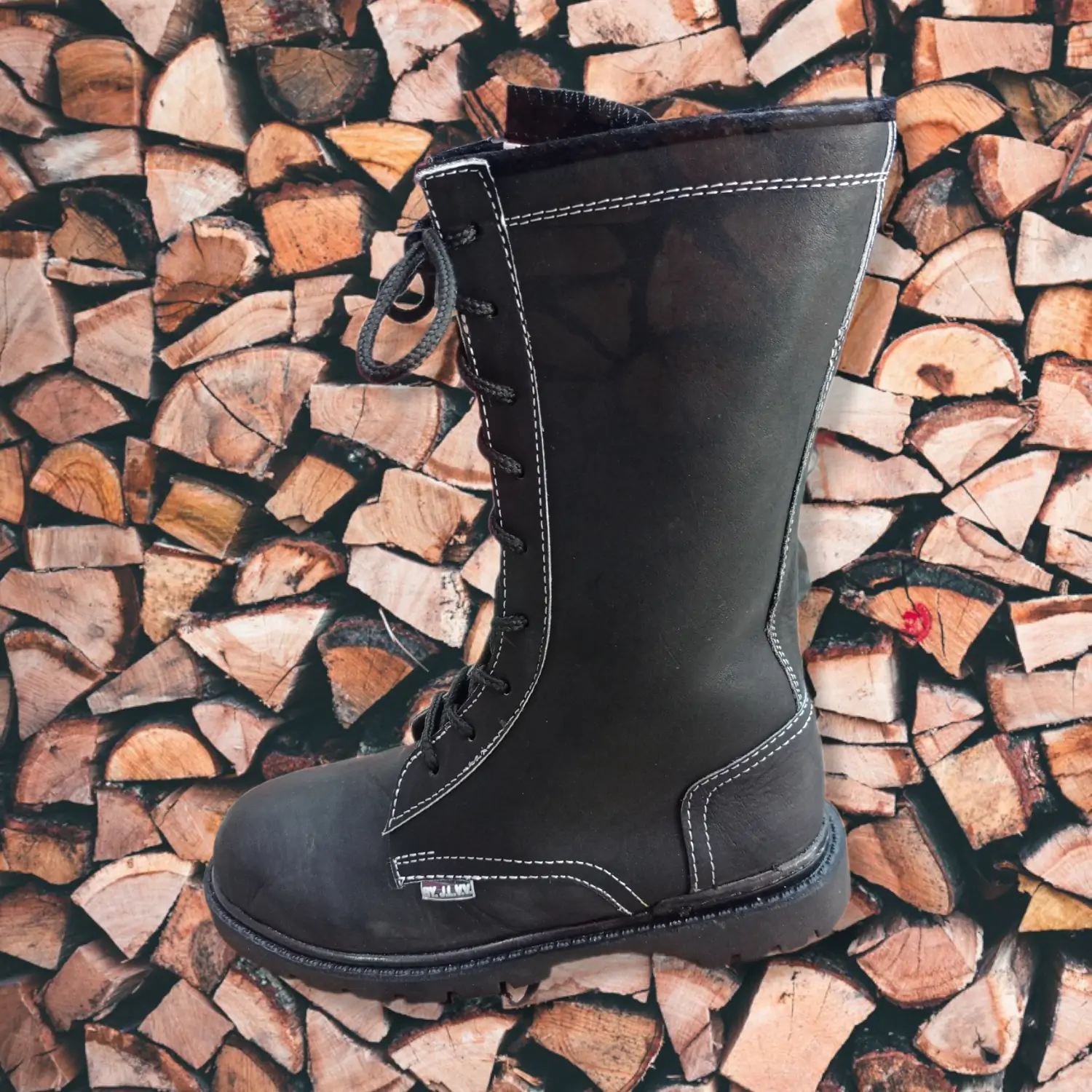 Botas de piel, color negro mate 4