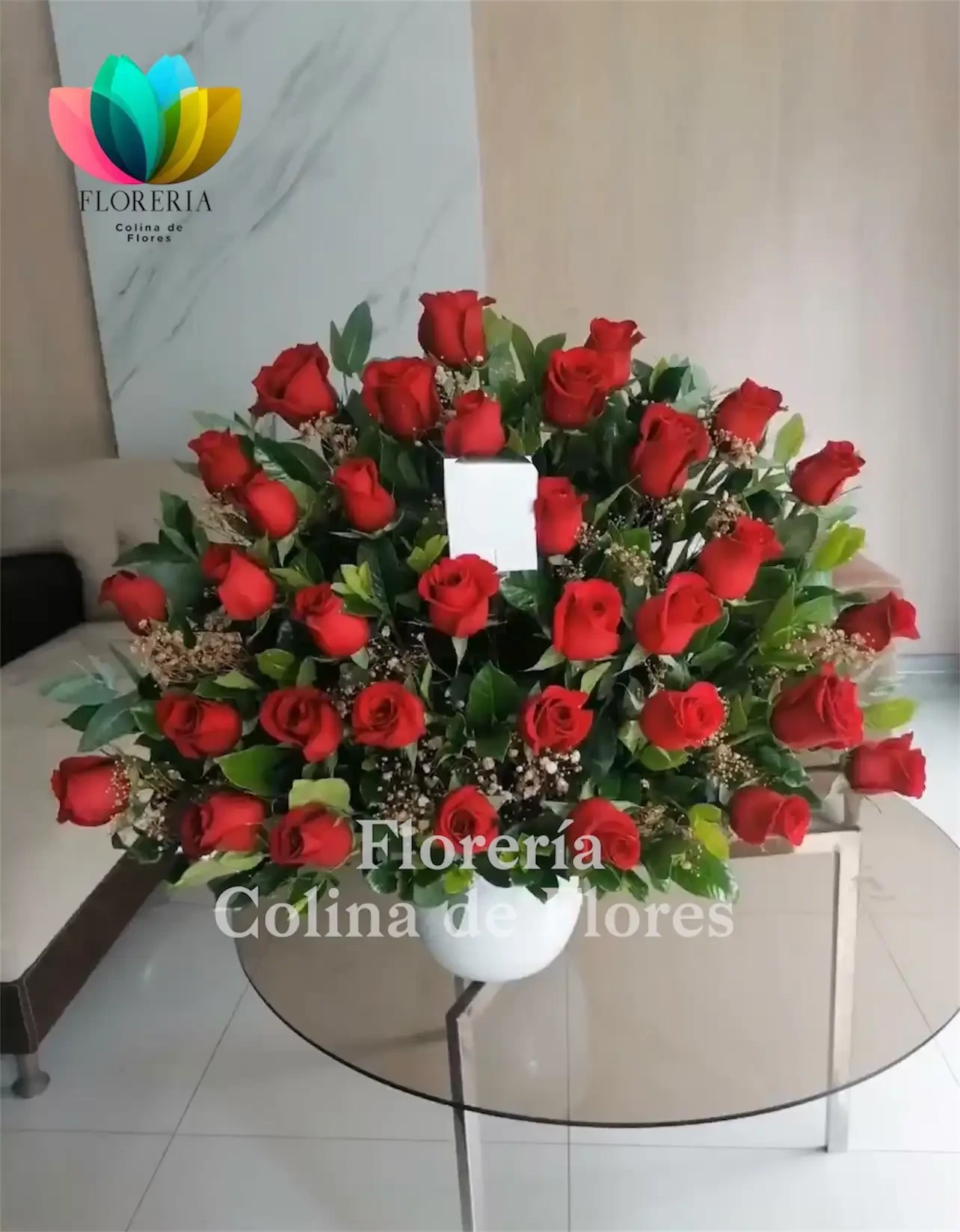 Abanico rosas