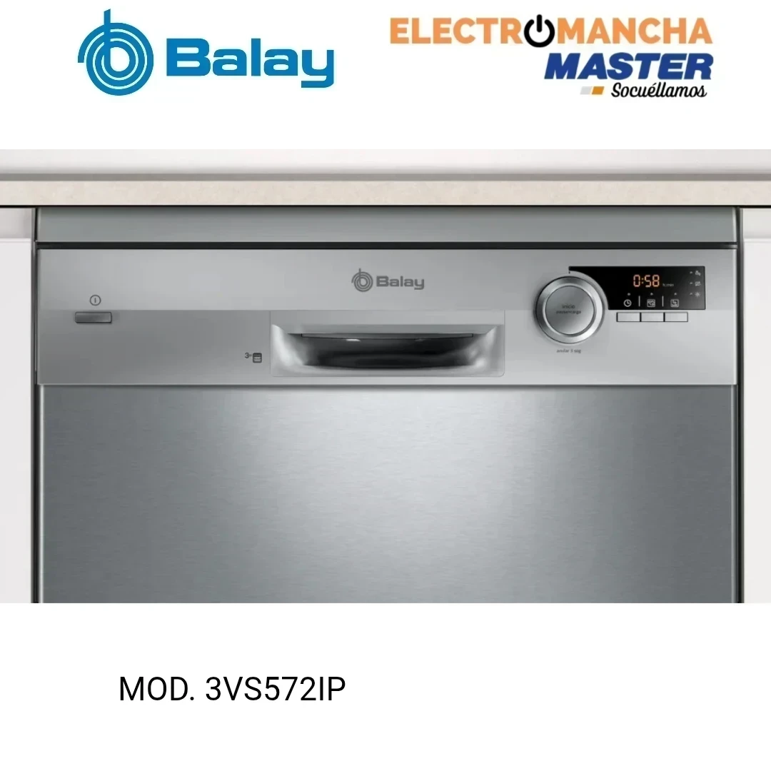 LAVAVAJILLAS BALAY 3VS572IP 3 BANDEJA E INOX 2