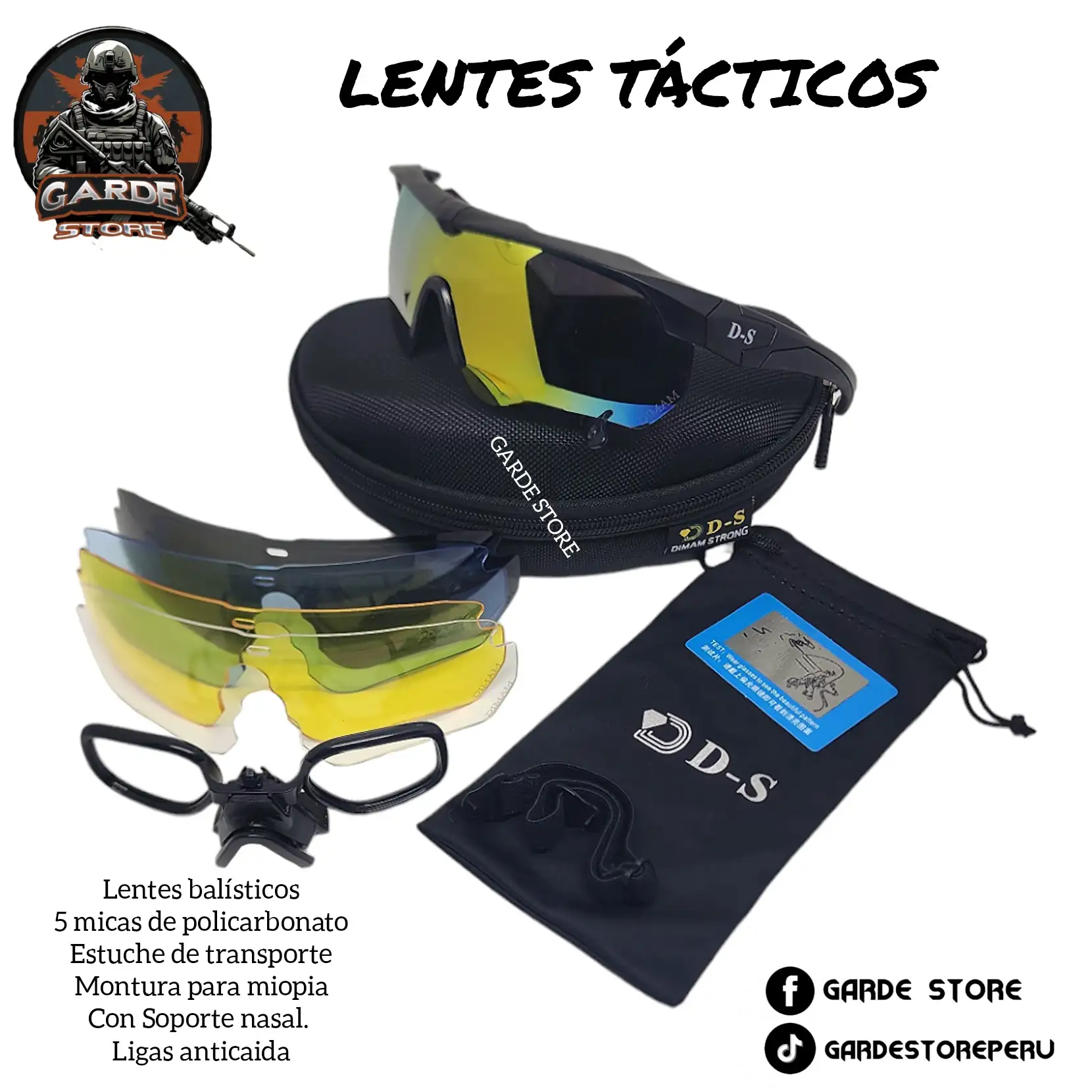 Lentes tácticos 5 lunas DIMAM.  4