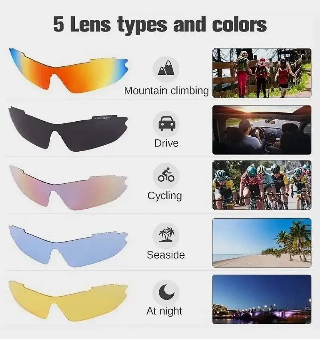 Lentes deportivos 5 micas 3