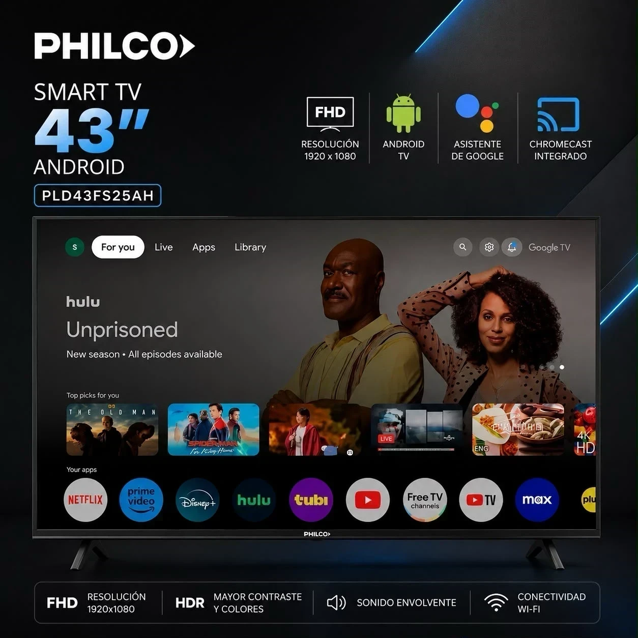 SMART PHILCO 43" ANDROID