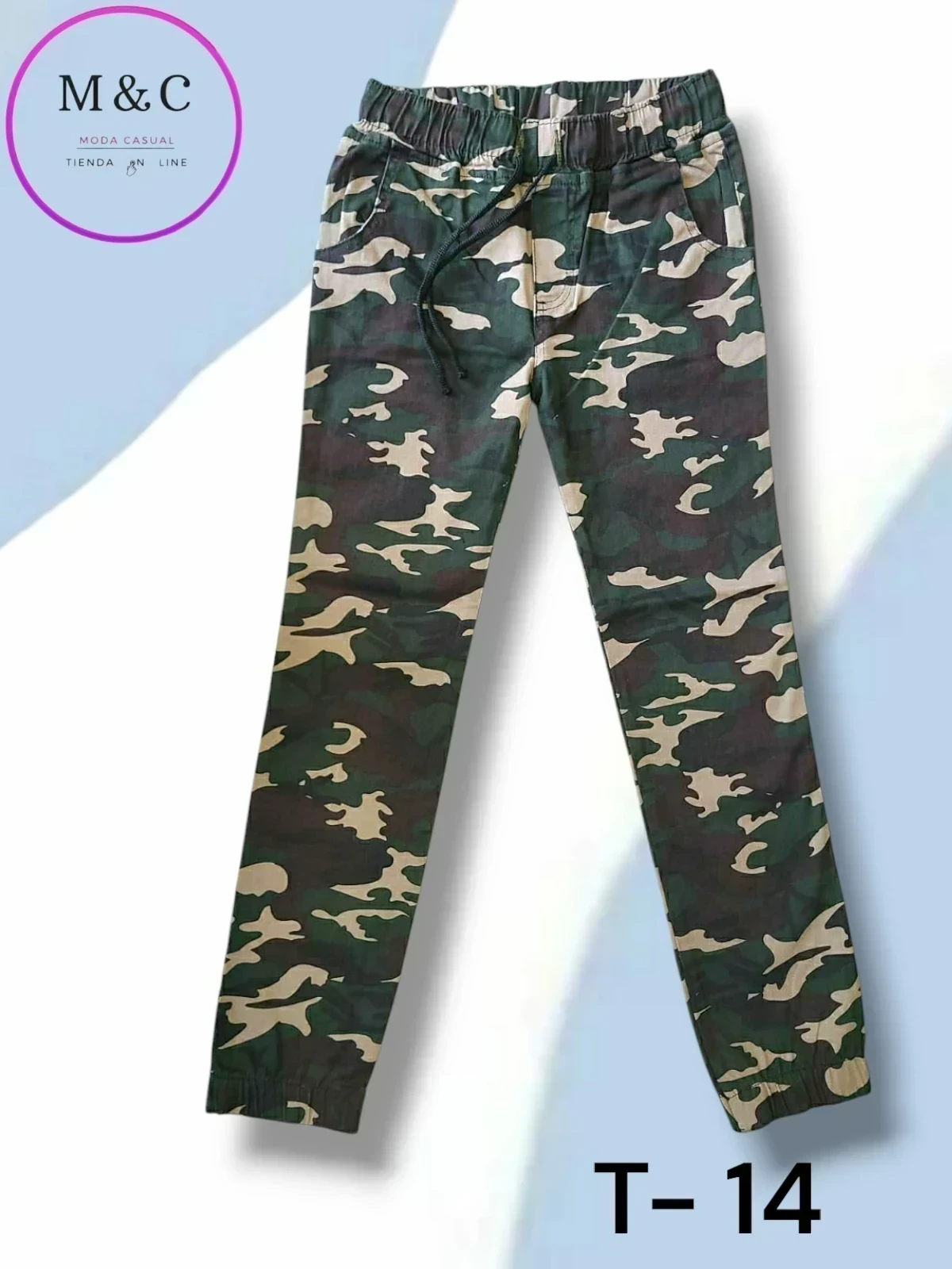 Pantalon jogger camuflaje  2